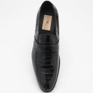 Caporicci Italian Mens Shoes 3321 Alligator Black